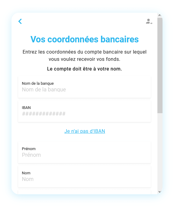 Widget Mt Pelerin - Coordonnées bancaires